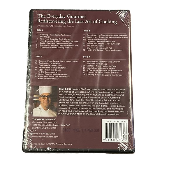 COPY - THE GREAT COURSES The Everyday Gourmet Book and NEW DVD 16 Lessons - Picture 6 of 7